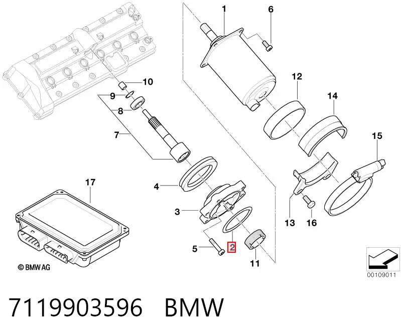 7119903596 BMW Прокладка регулятора фаз газораспределения