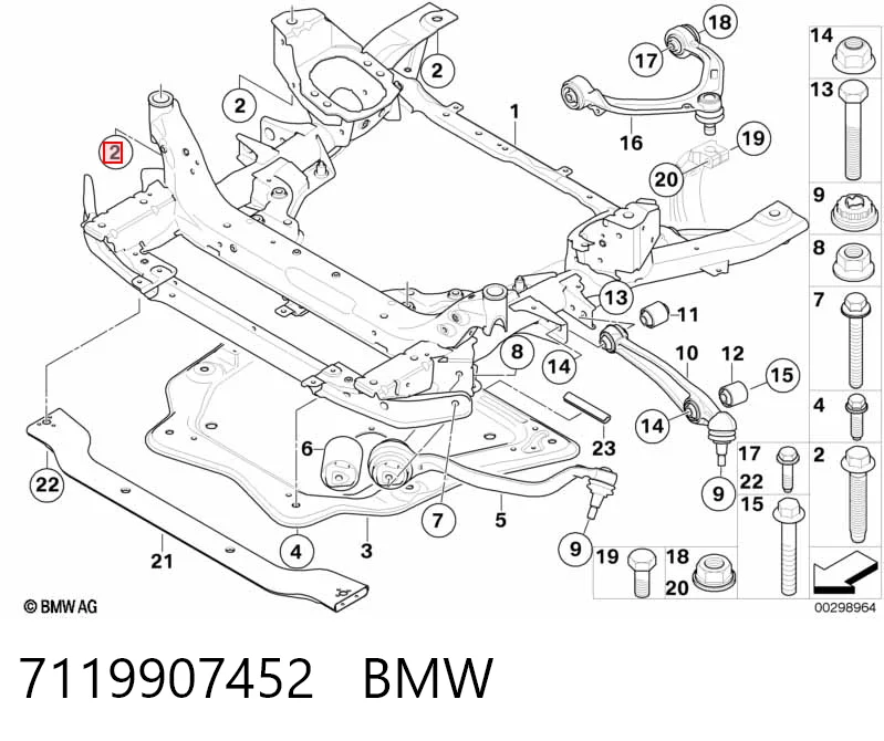31106771789 BMW Болт рычага передней подвески