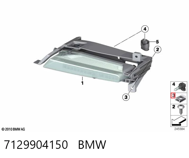 7129904150 BMW Закладная гайка под саморез