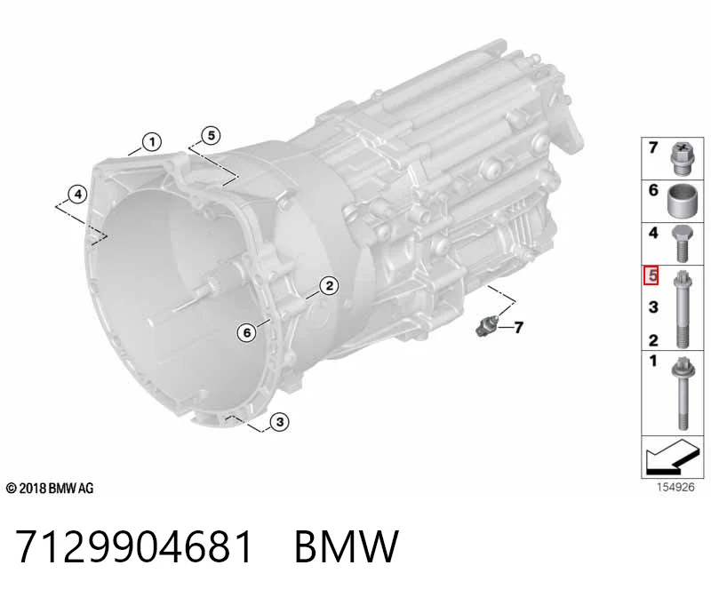24001215820 BMW Болт крепления головки блока цилиндров