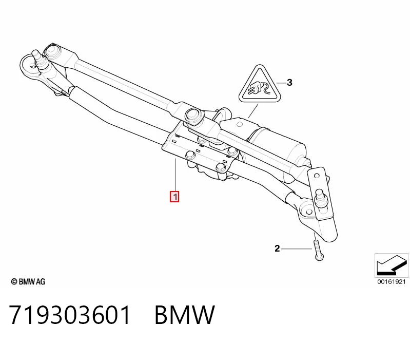  Трапеция дворников BMW 1 