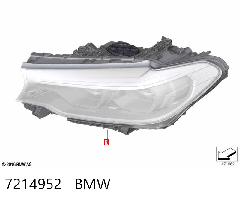 7214952 BMW Фара передняя правая