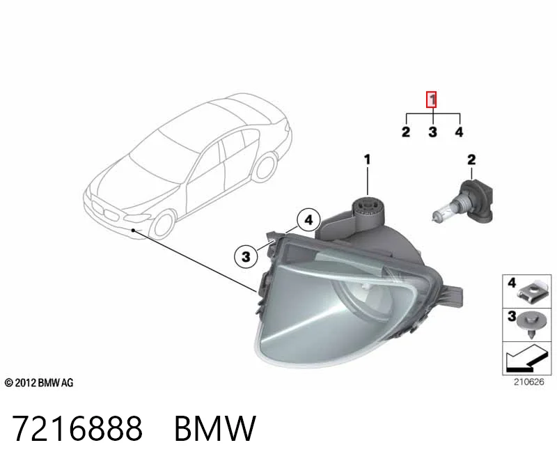 Фара противотуманная правая 44368 VALEO