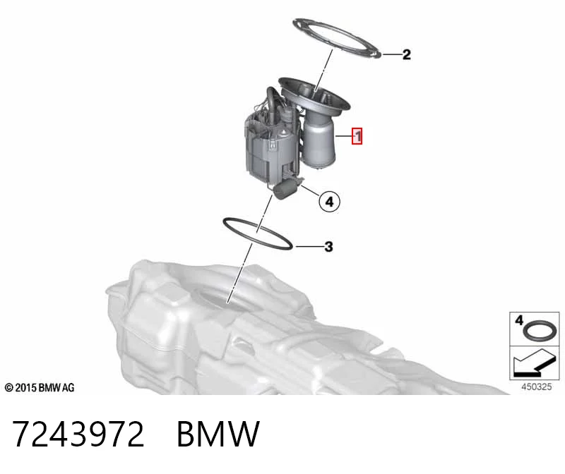 7243972 BMW Электробензонасос