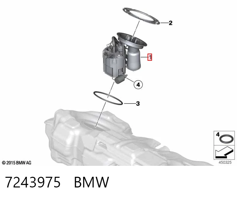 7243975 BMW Электробензонасос
