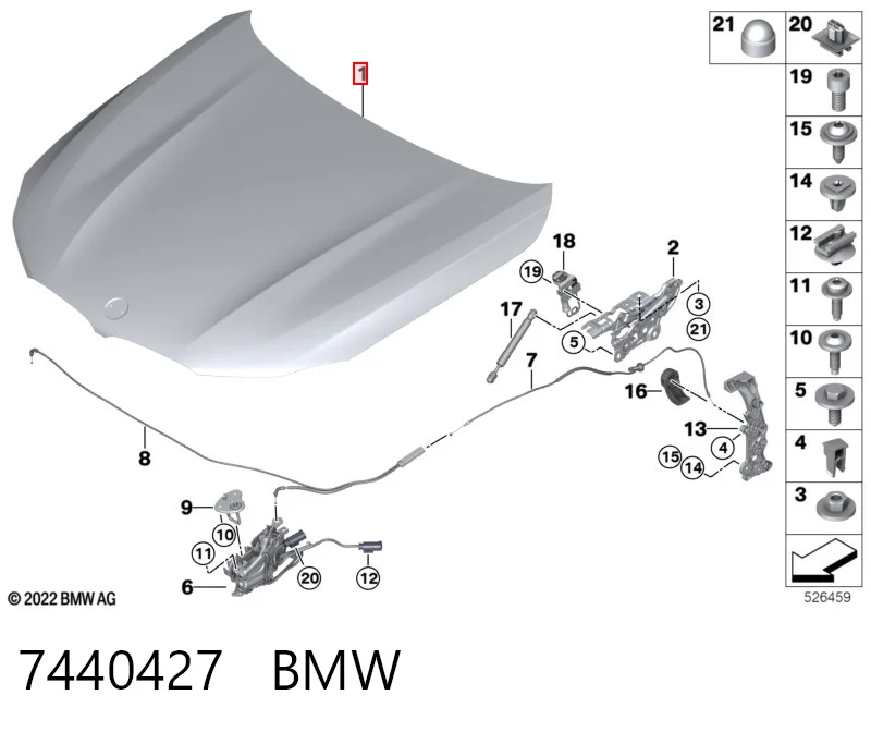Купить 41007440427 Mercedes Капот