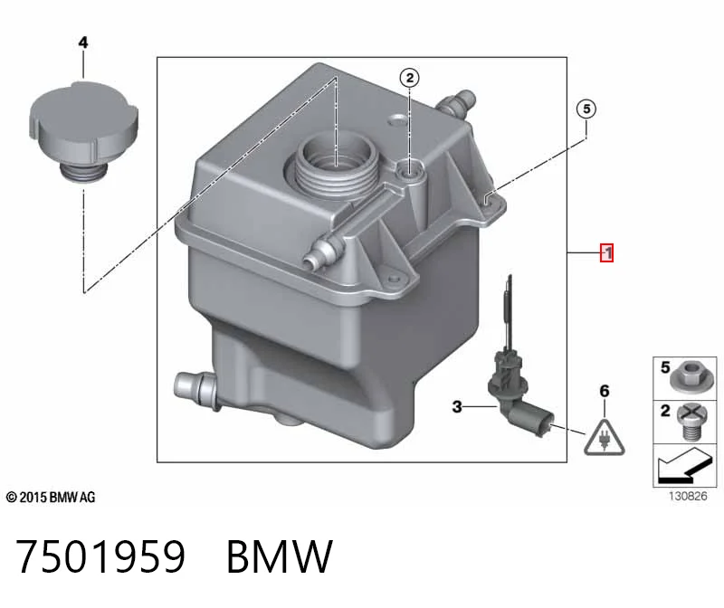 7501959 BMW Расширительный бачок охлаждения