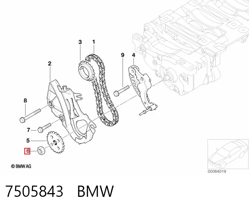 Купить 3M109029 AND Успокоитель цепи масляного насоса