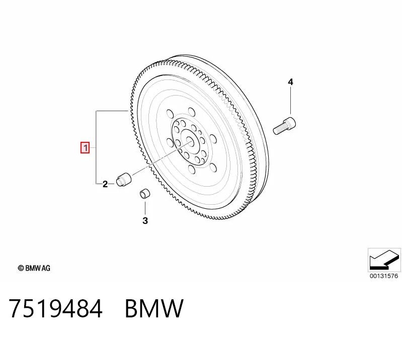 7519484 BMW Демпферный маховик