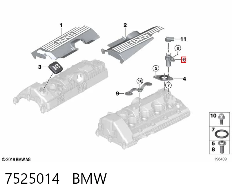 7525014 BMW Датчик распределительного вала