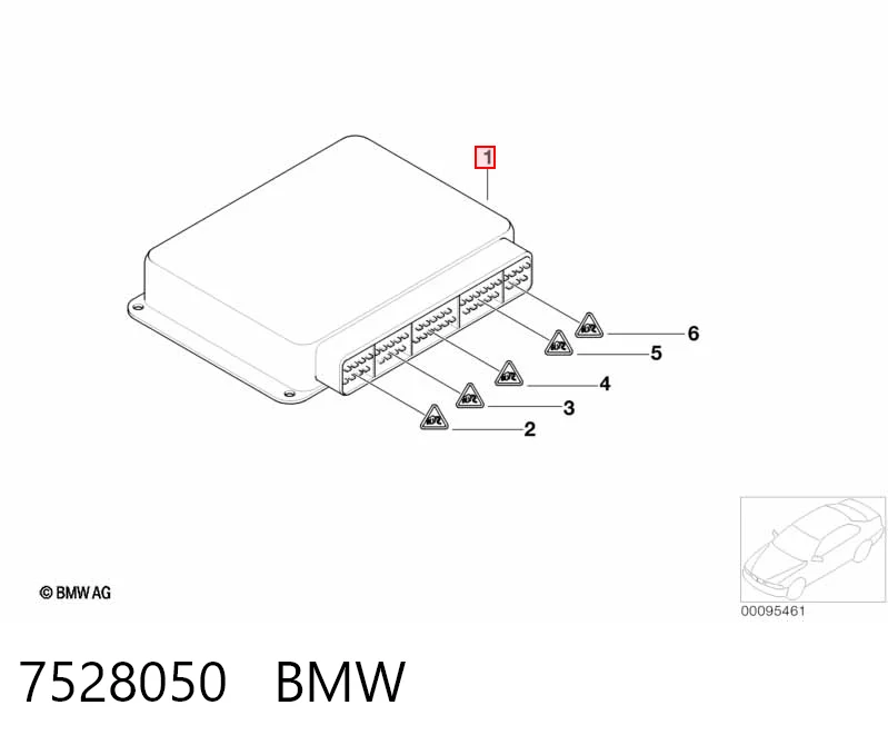 7528050 BMW Мозги двигателя