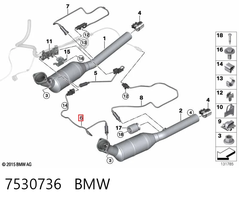 258007326 Bosch Лямбда зонд до катализатора, левый