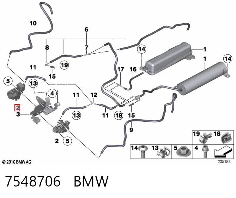 7548706 BMW Соленоид давления наддува