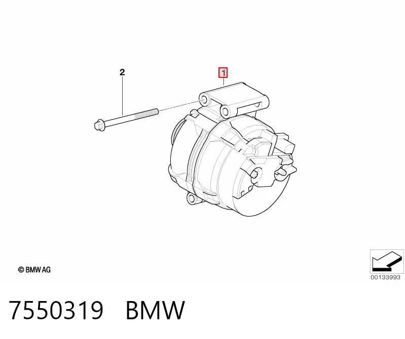 7550319 BMW Генератор автомобильный