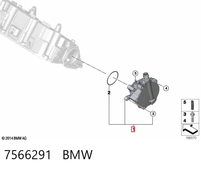 7566291 BMW Механический вакуумный насос