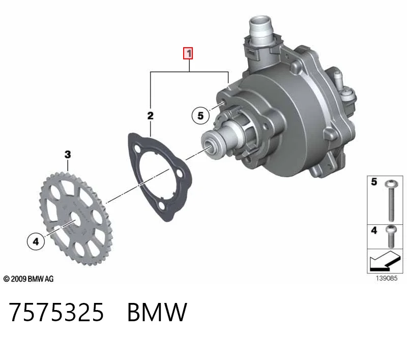 7575325 BMW Механический вакуумный насос