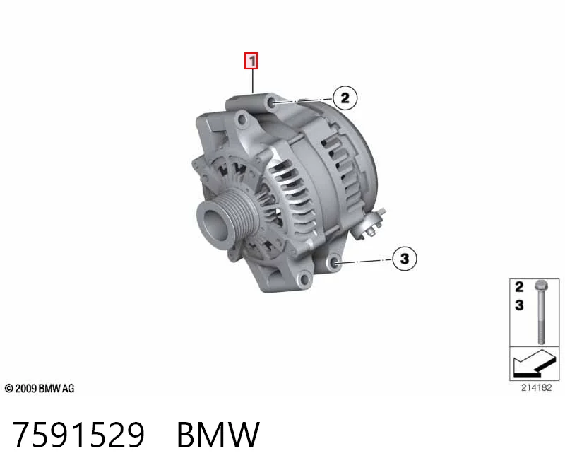 7591529 BMW Генератор автомобильный
