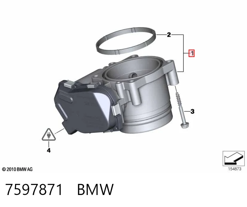 7597871 BMW Дроссельная заслонка