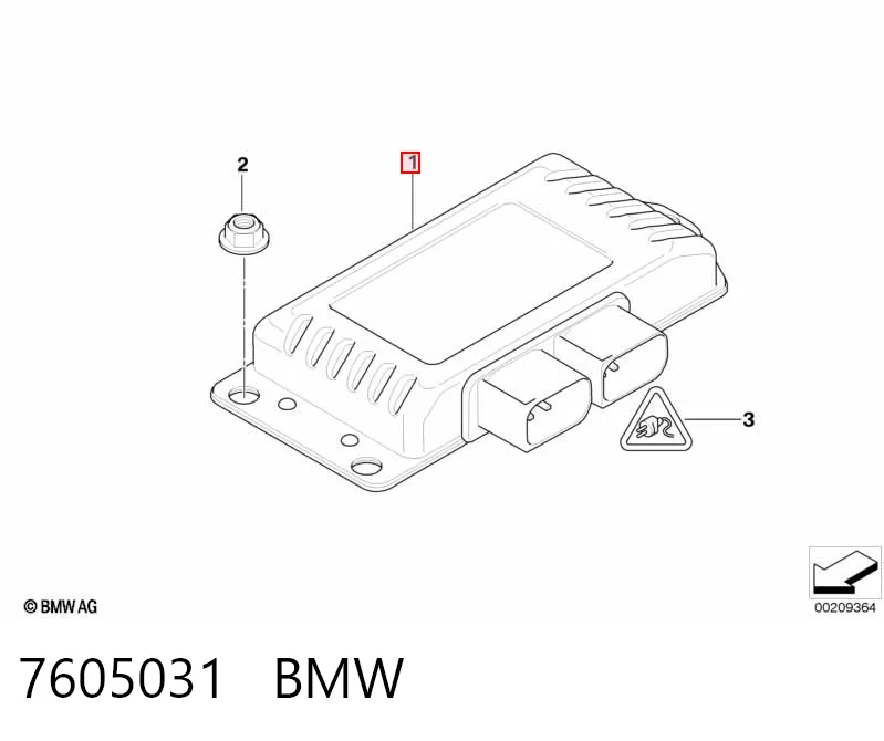 7605031 BMW ЭБУ раздаточной коробкой