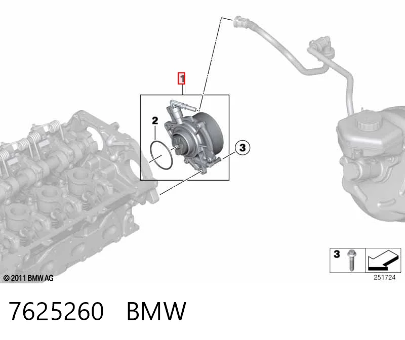 7625260 BMW Механический вакуумный насос