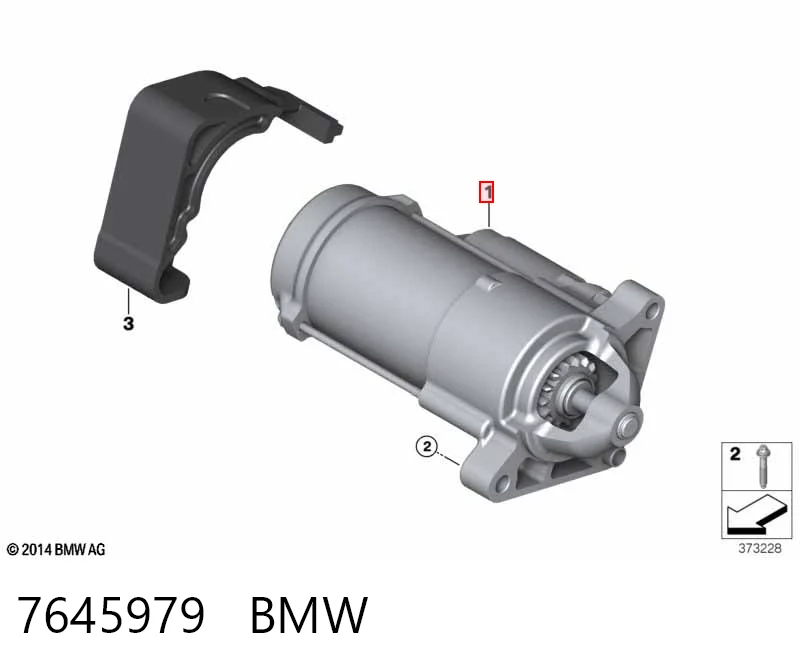 7645979 BMW Стартер автомобиля