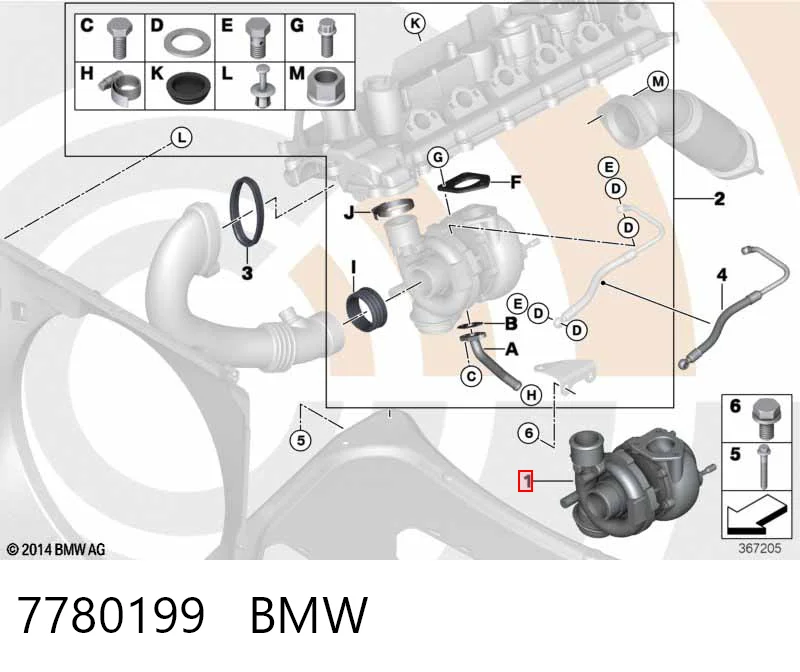7780199 BMW Турбонаддув