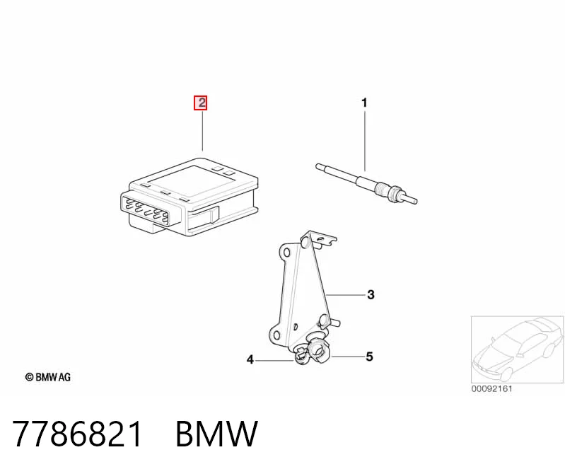 7786821 BMW Реле свечей накала