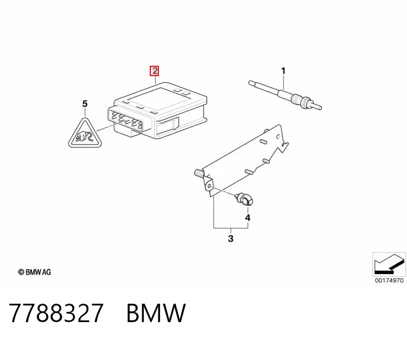 7788327 BMW Реле свечей накала