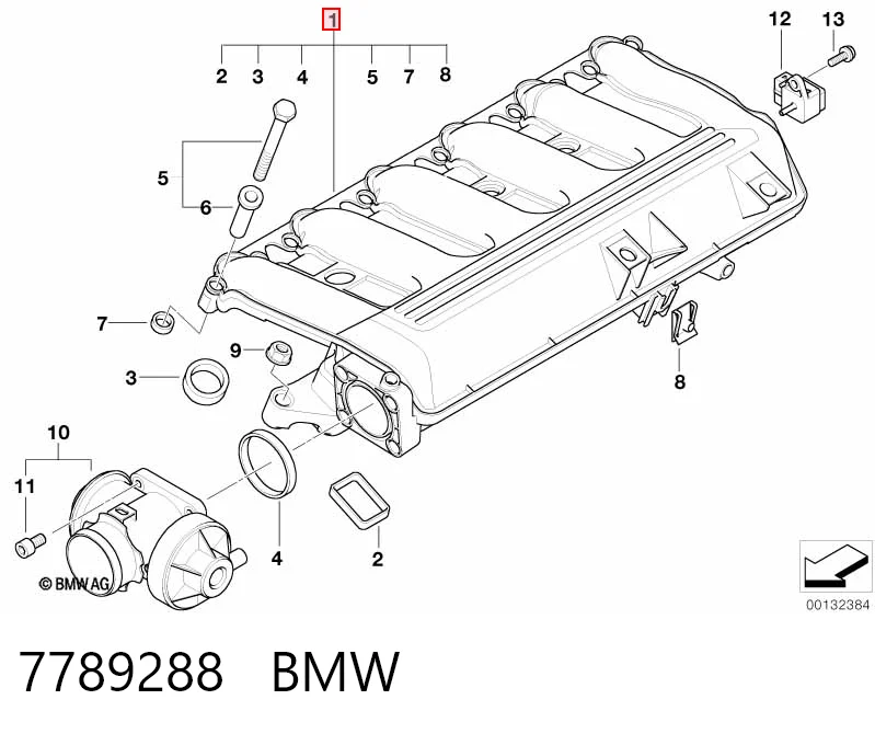 7789288 BMW Коллектор впускной