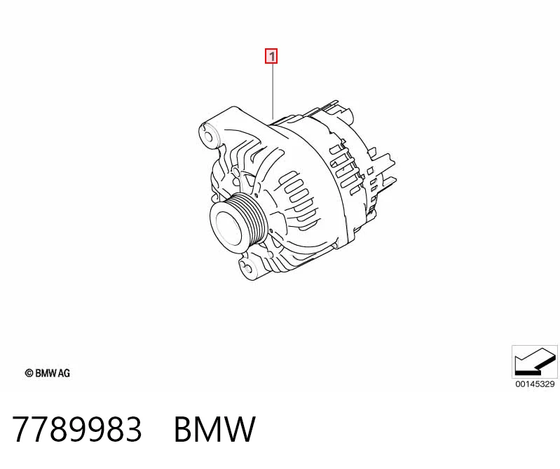 7789983 BMW Генератор автомобильный