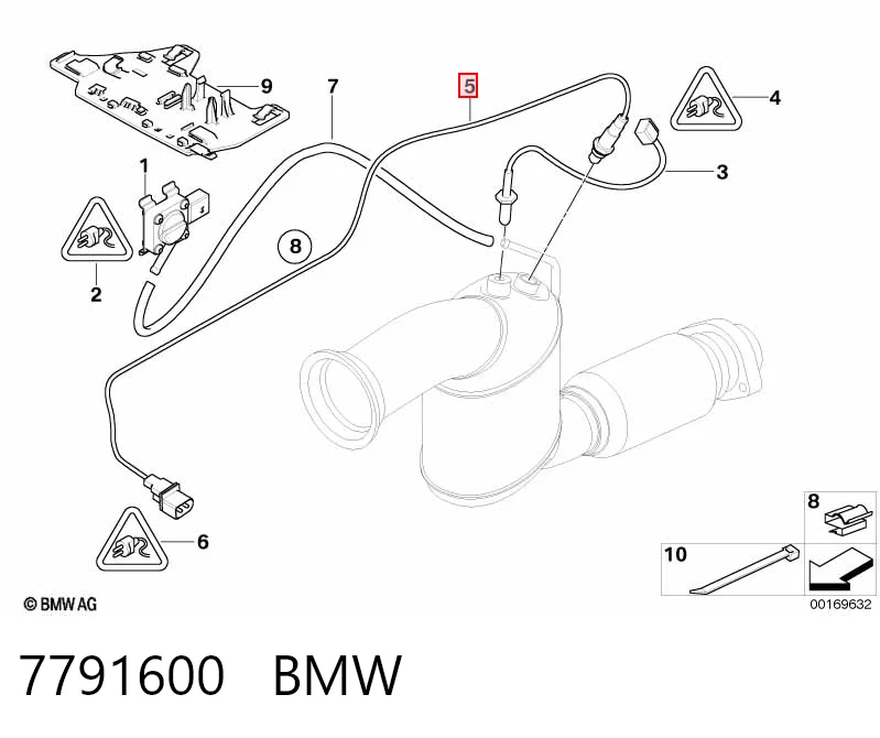 7791600 BMW Лямбда-зонд, датчик кислорода до катализатора