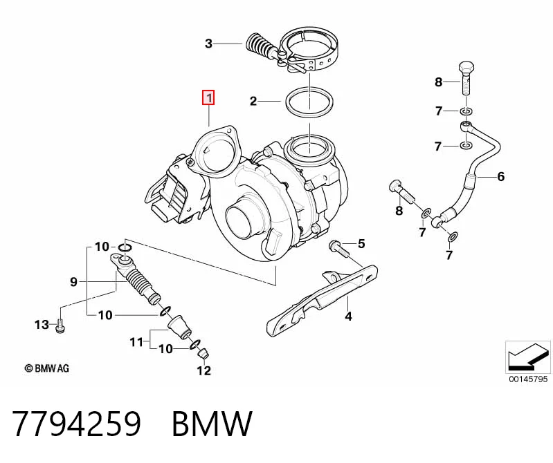 7794259 BMW Турбонаддув