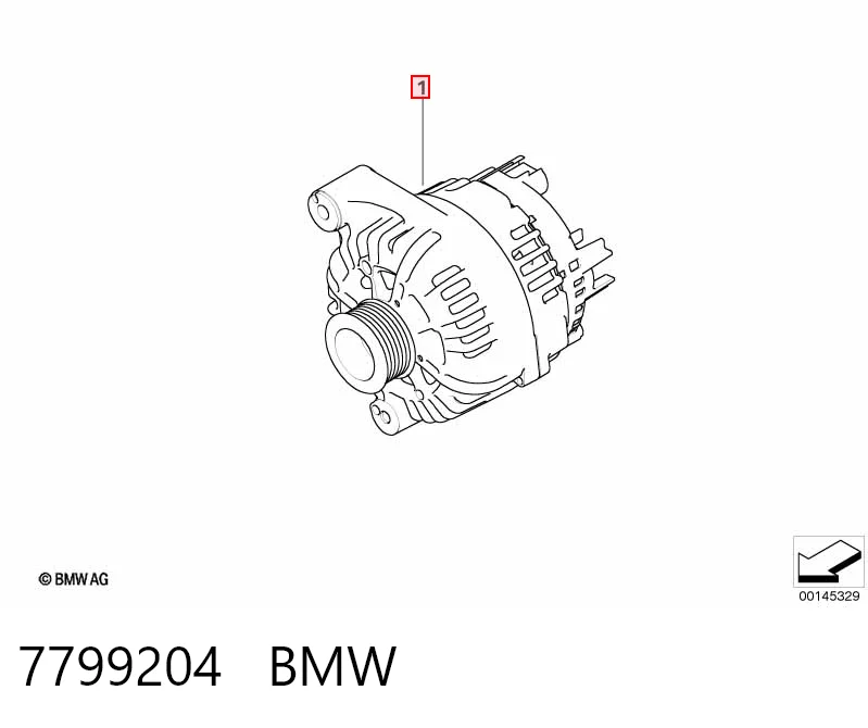 7799204 BMW Генератор автомобильный