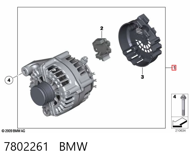 7802261 BMW Генератор автомобильный