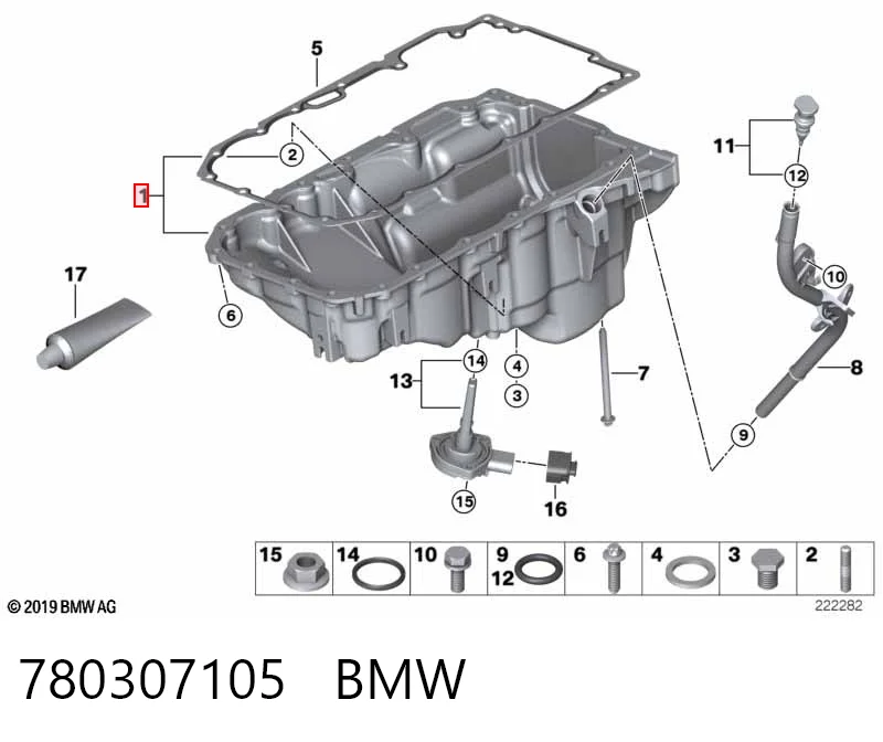 Картер масляный на BMW 5  E60