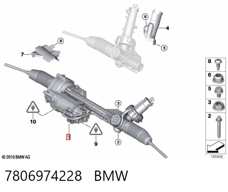 7806974228 BMW Управление рулевое в сборе
