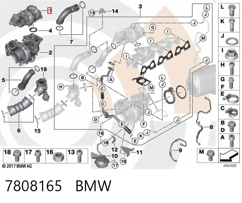 7808165 BMW Турбонаддув