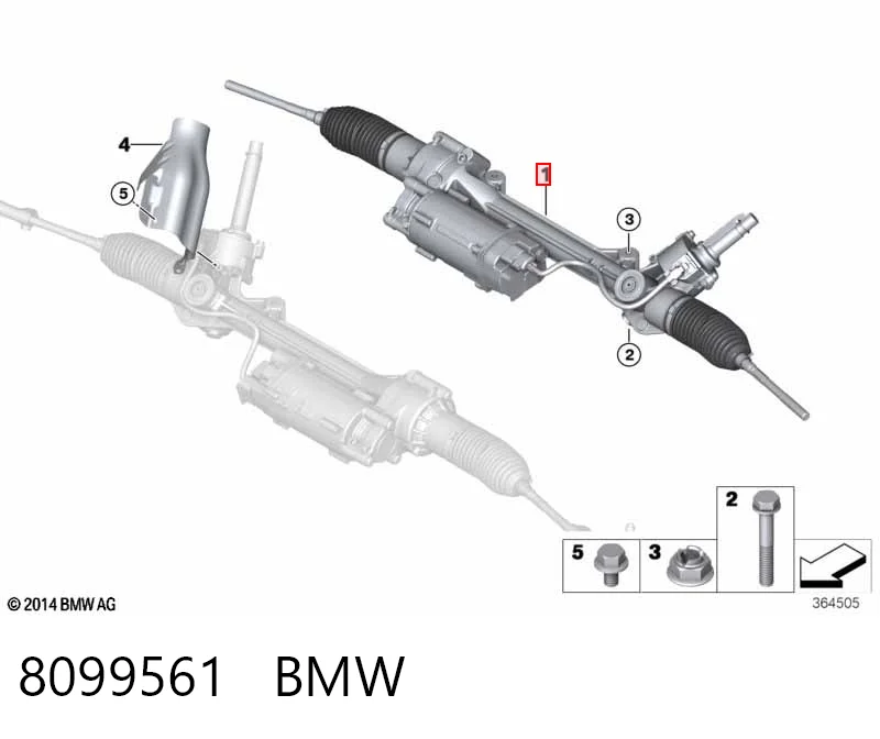 8099561 BMW Управление рулевое в сборе