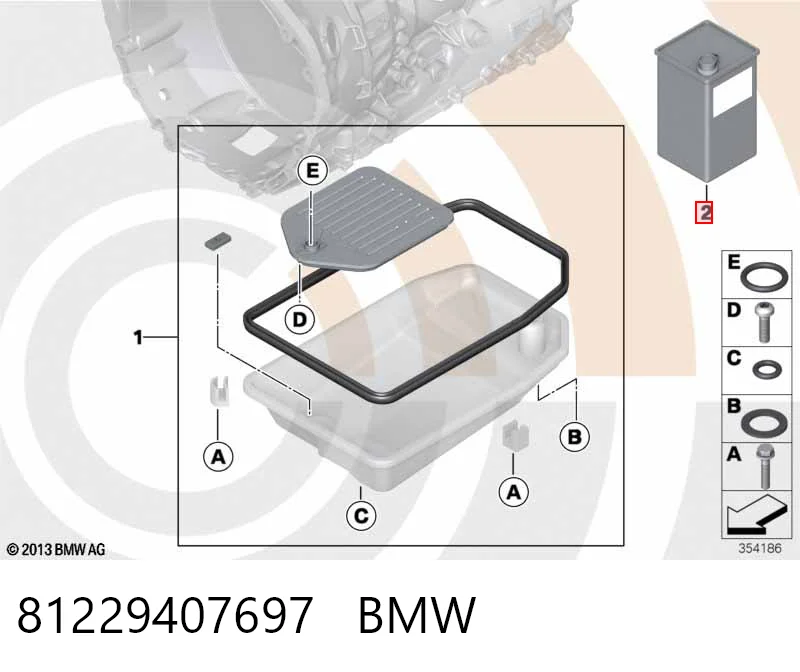 Масло трансмиссии BMW 81229407697