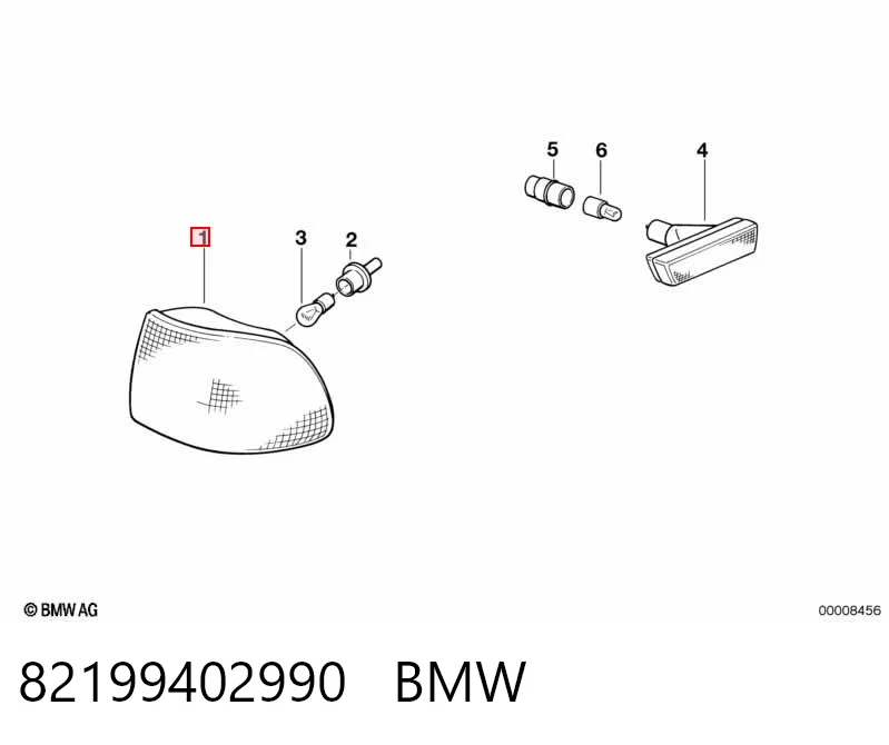 Поворотник правый на BMW 7  E38