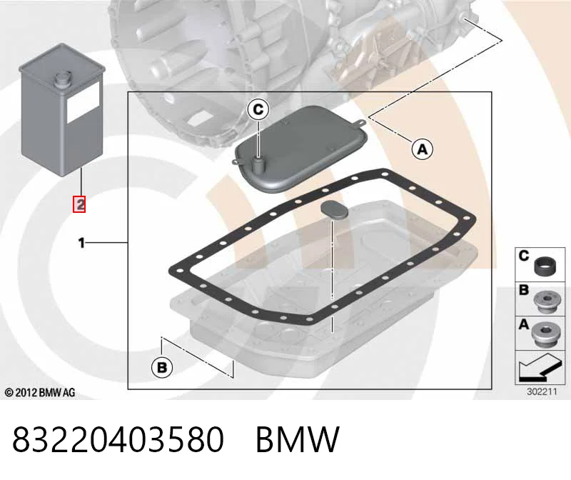 Масло трансмиссии BMW 83220403580