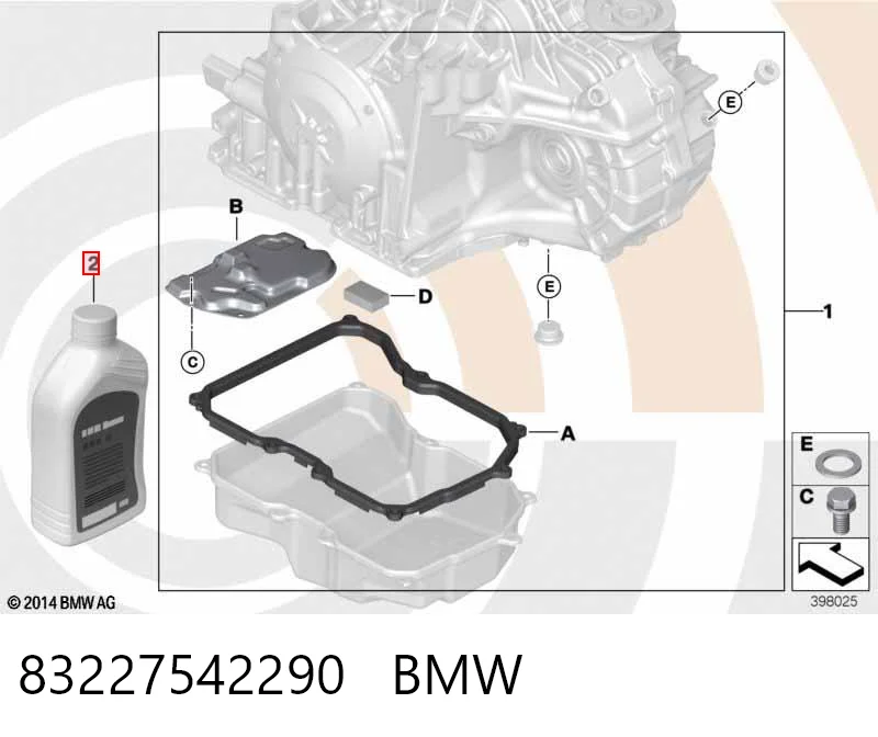 Масло трансмиссии BMW 83227542290