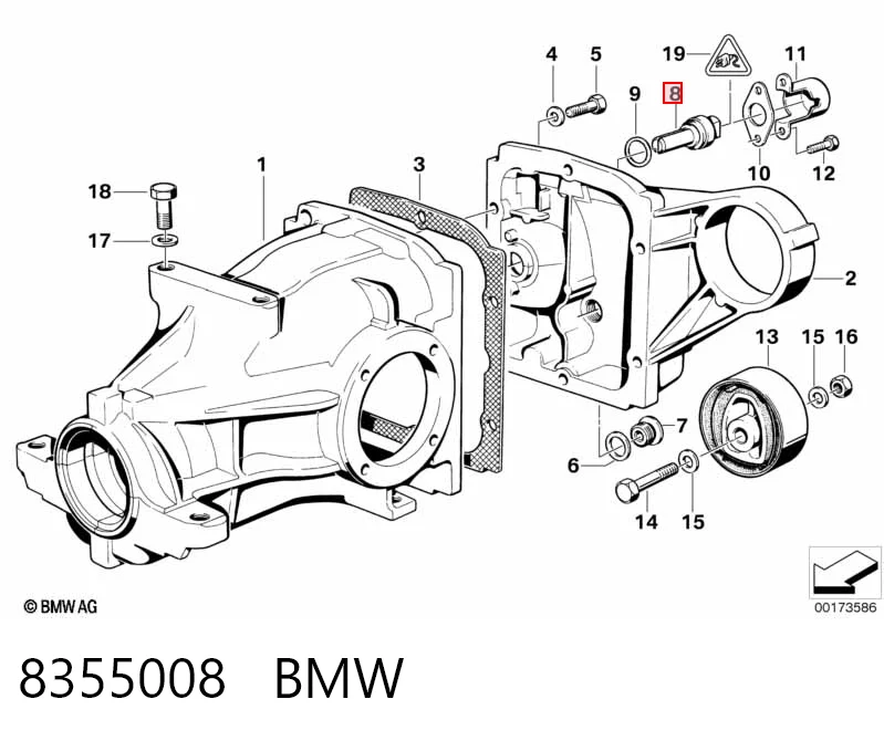 Датчик скорости спидометра на BMW 5  E34