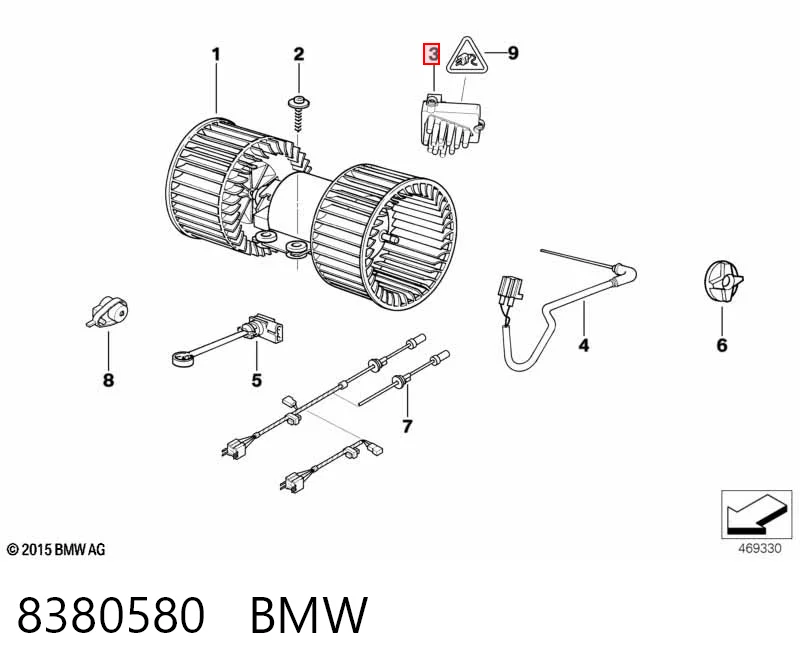 8380580 BMW Реле печки