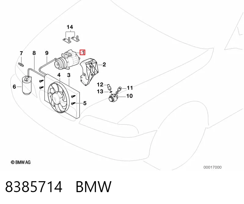 8385714 BMW Компрессор хладагента