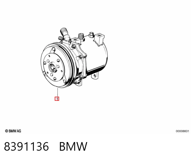 8391136 BMW Компрессор хладагента