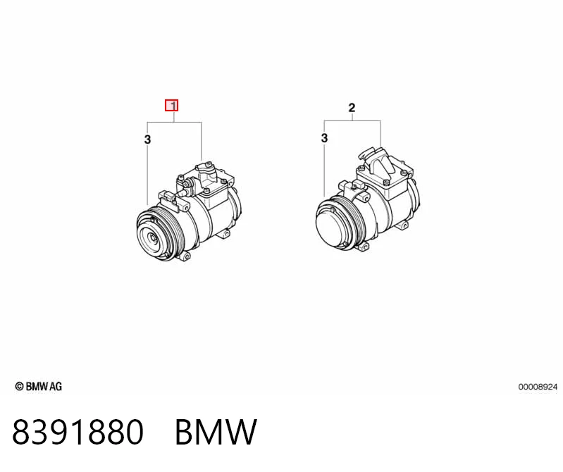 8391880 BMW Компрессор хладагента