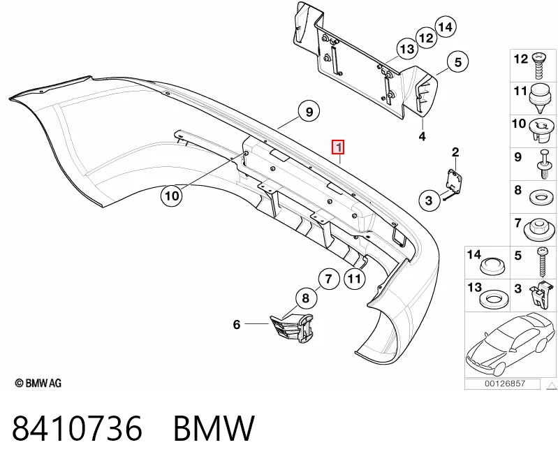 Задний бампер на BMW Z3  E36