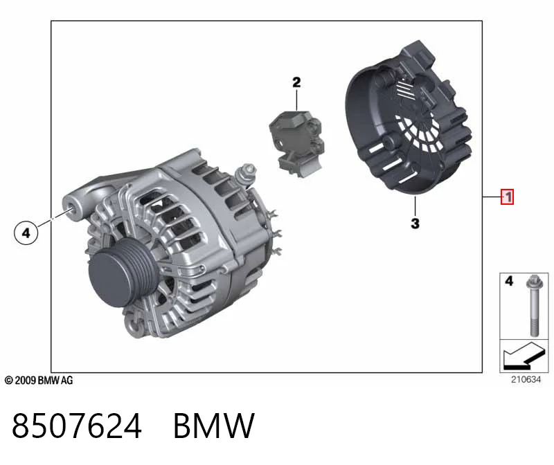 8507624 BMW Генератор автомобильный