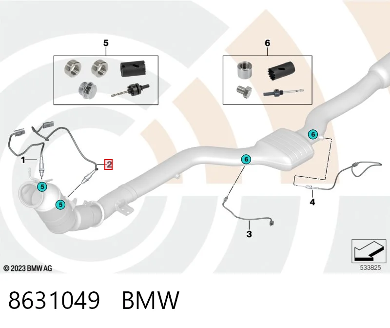 8631049 BMW Датчик кислорода после катализатора